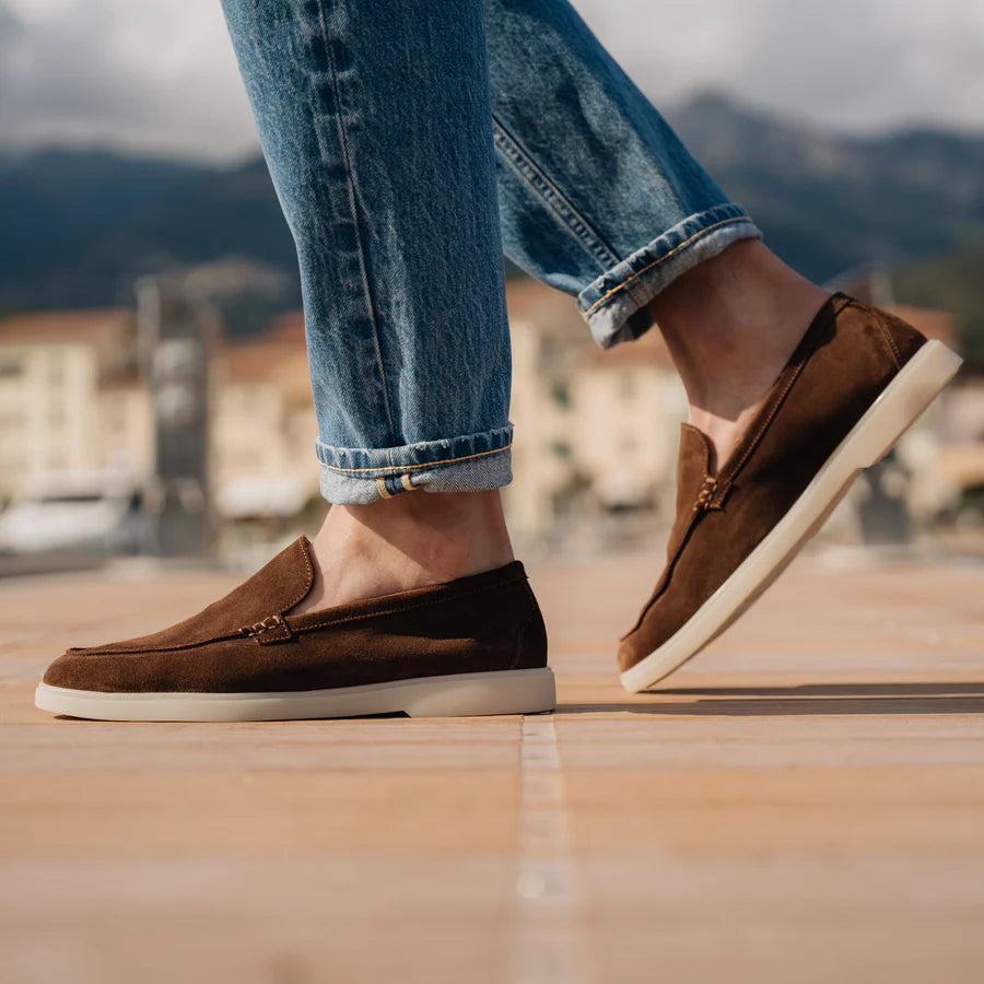 Brown Suede Loafers Ultra-Light Weight