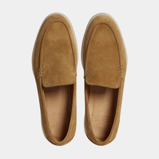 Beige Suede Loafers Ultra-Light Weight