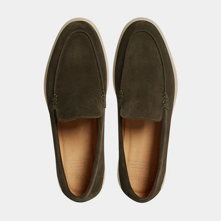 Green Suede Loafers Ultra-Light Weight