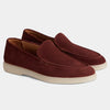 Red Casual Suede Loafers Ultra-Light Weight