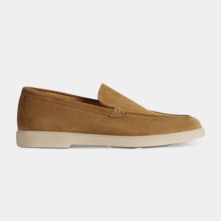 Beige Suede Loafers Ultra-Light Weight