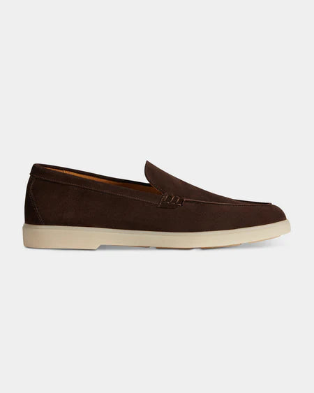 Dark Brown Suede Loafers Ultra-Light Weight