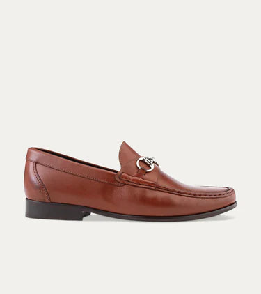 Brown Leather Moccasin Loafer