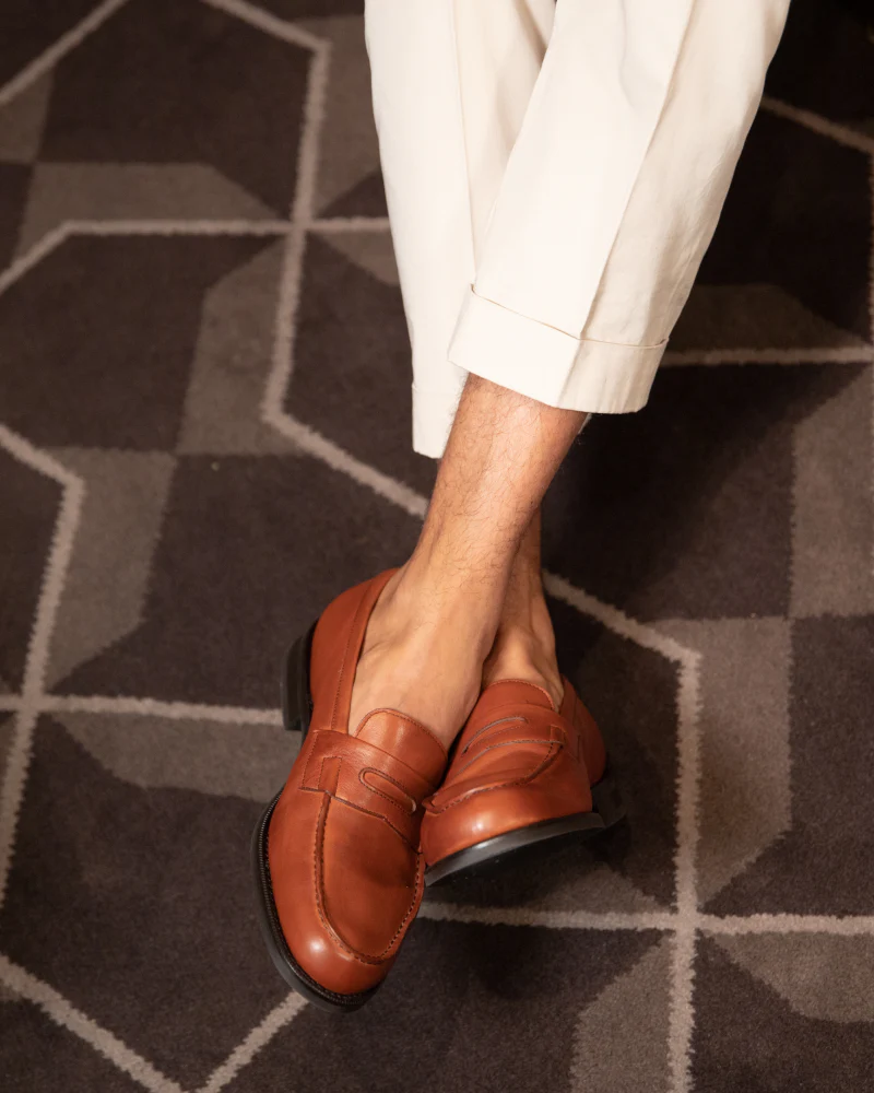 Brown Soft Leather Loafer