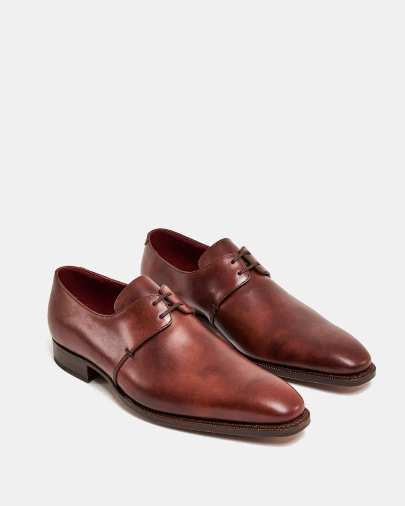 Museum Cognac Leather Derby Dress Shoe