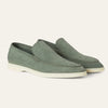 Grey/Green Suede Loafers Ultra-Light Weight